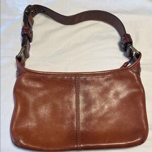 Leather coach bag